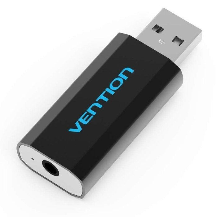 Tarjeta De Sonido Vention Vab-S15-B Usb Macho Jack 3.5 Hembra