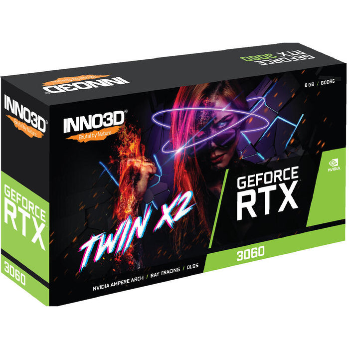 Tarjeta Gráfica Inno3d Rtx3060 Twin X2 Lhr 8gb Gddr6 Hdmi 3xdp