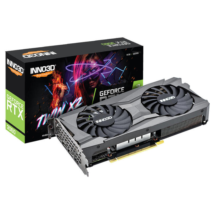 Tarjeta Gráfica Inno3d Rtx3060 Twin X2 Lhr 8gb Gddr6 Hdmi 3xdp
