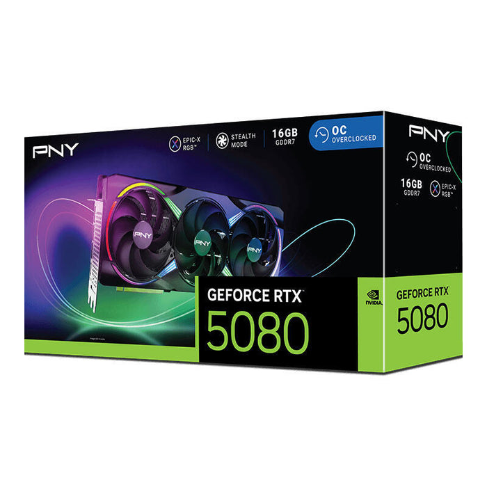 Tarjeta Gráfica Pny Rtx 5080 Argb Oc 16gb