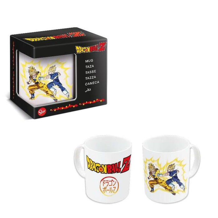 Taza Cerámica 325ml Goku Y Vegeta Fight Dbz