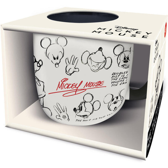 Taza Cerámica Elite 380ml Mickey Mouse Vintage (En Caja Regalo)