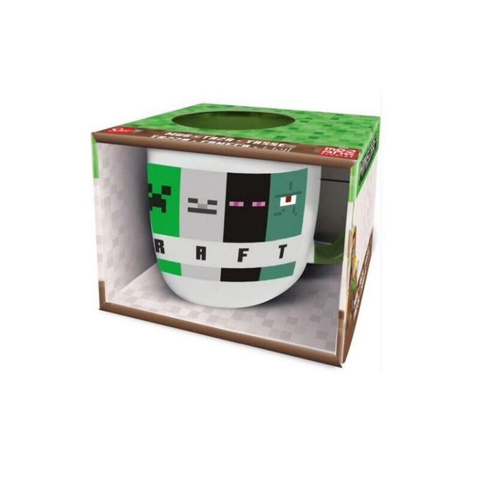 Taza Cerámica Élite 380ml Minecraft Squared (En Caja Regalo)