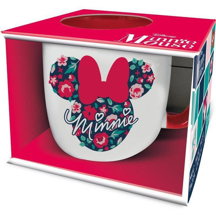 Taza Cerámica Elite Minnie 380ml En Caja Regalo