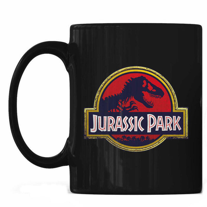 Taza Ceramica Logo Jurassic Park