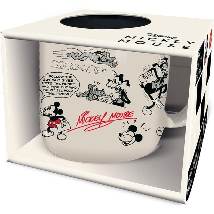 Taza Desayuno Cerámica 400ml Mickey En Caja Regalo
