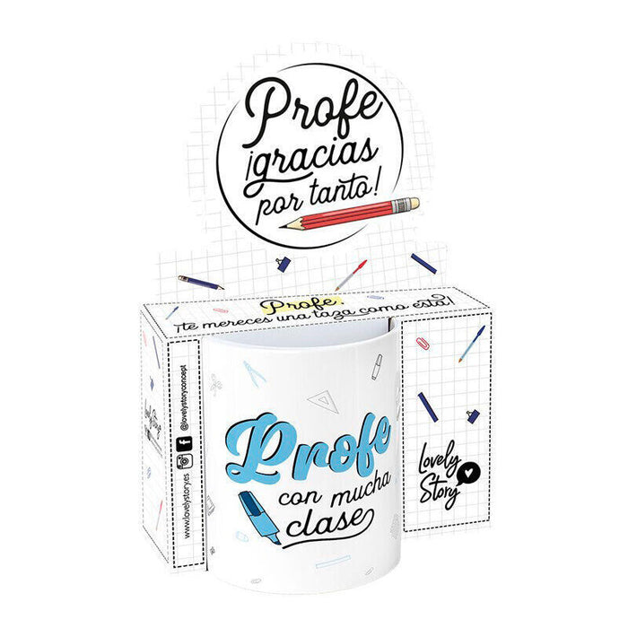 Taza - Profe Con Mucha Clase 330ml