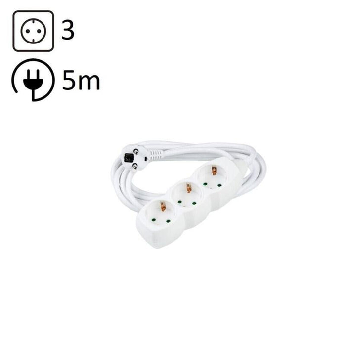 Technik Regleta De Corriente 3 Enchufes 5,0m 16a Blanco