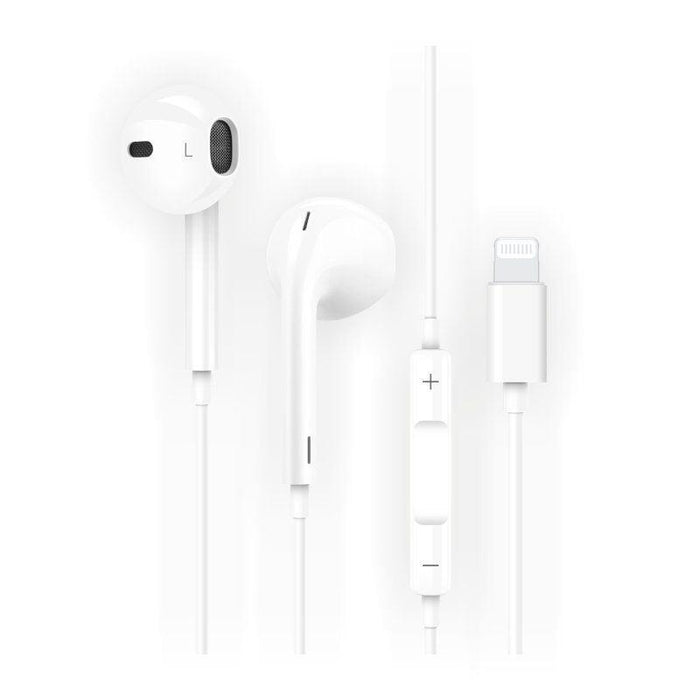 Techonetech Auriculares Eartech Hip Con Micrófono Lightning Blancos