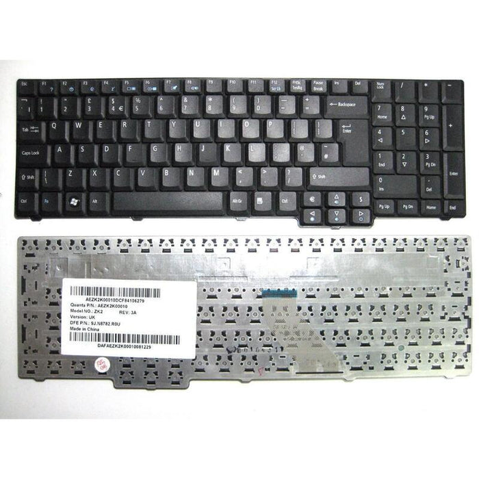 Teclado Acer Aspire As7000 9400 Nsk-Afc0s Nsk-Afe0s 9jn872e0s Mp-07a56e0-442 904aj07c0s Nsk-Aff0s 9jn8782f0s