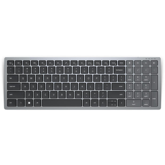 Teclado Alemán Dell Kb740 Rf Wireless + Bluetooth Qwertz Gris, Negro