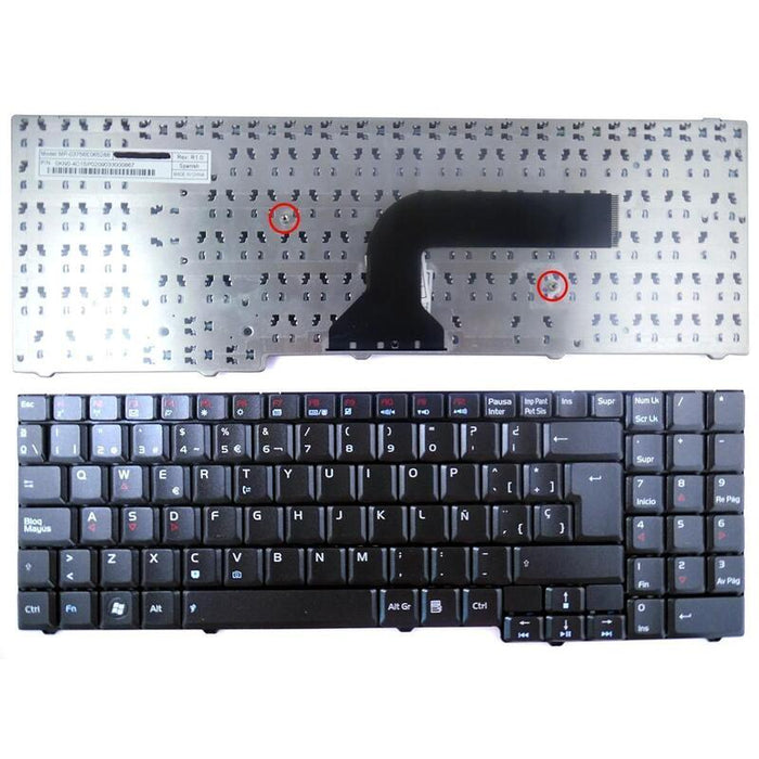Teclado Asus M50 M50v M70 M70v G50 G50v G70 G70v F7 X55 X57 X70 X71 Series