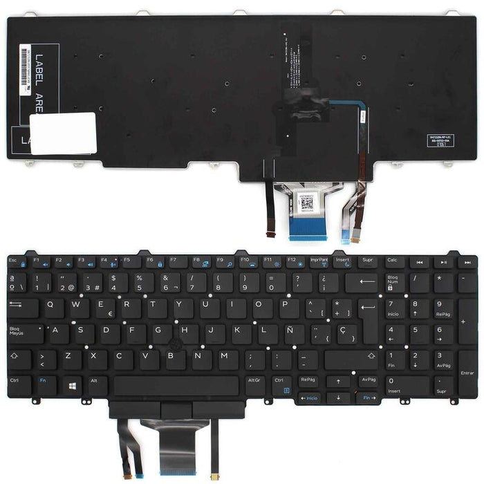 Teclado Español Compatible Para Portatil Dell Latitude E5550 E5570 5580 Precision 3510 7510 Retroiluminado 1 Nuevo 1 Año De Garantia