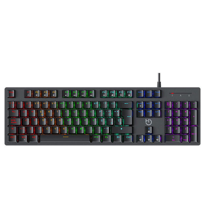 Teclado Gaming Mecánico Hiditec Gk400 Argb Switch Rojo