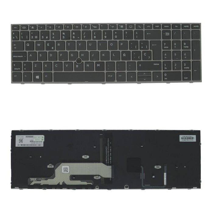 Teclado Hp Original Reacondicionado Español Para Portatil  Zbook 15/17 G5 G6 1 Año De Garantia