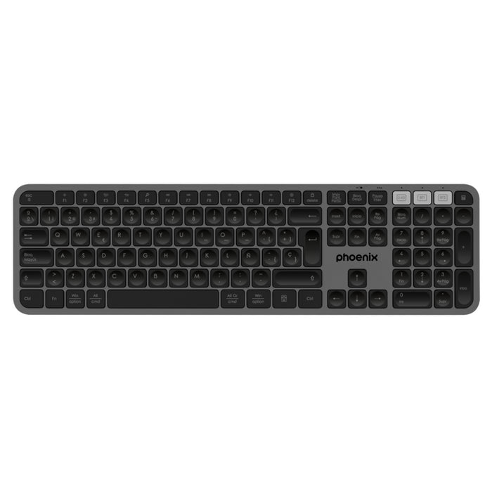 Teclado Inalámbrico Multidispositivo Phoenix K300 Blueooth Dual Y 2.4ghz