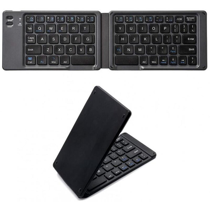 Teclado Ingles Techly Usb Bluetooth Plegable Para Tablet Y Smartphone