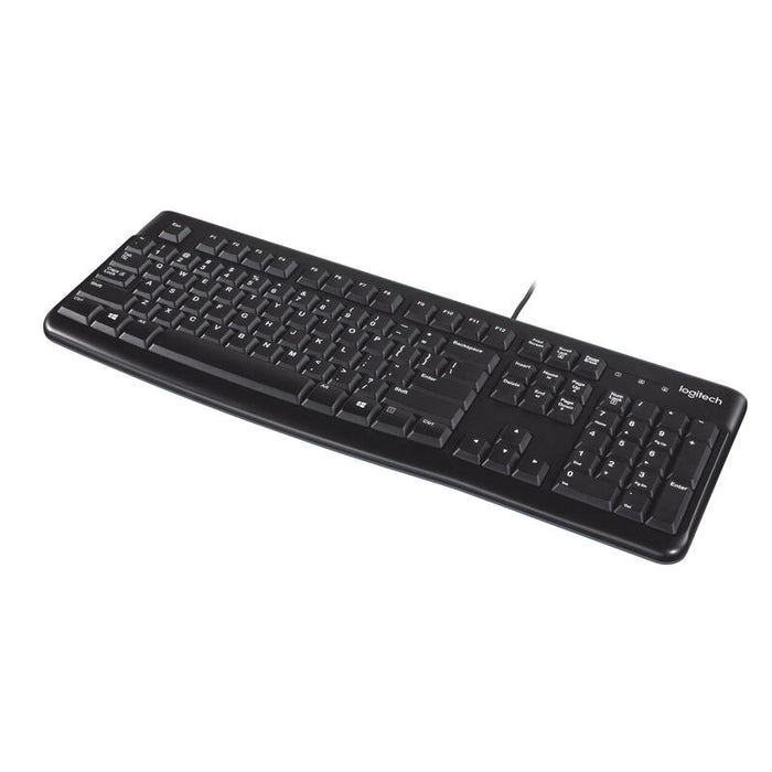 Teclado Logitech K120 Inglés Eeuu Usb Qwerty Negro