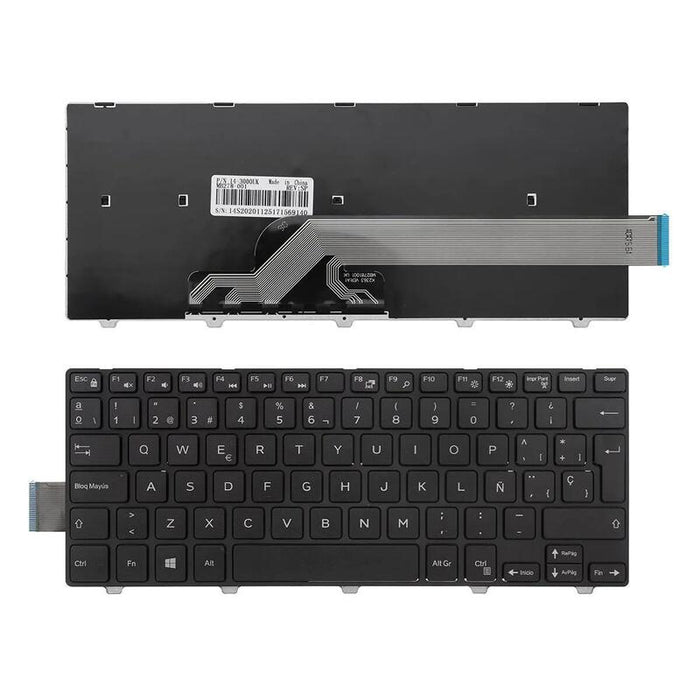 Teclado Para Portátil Dell Inspiron 14 3000 5447 5442 5445 7447 Series Negro