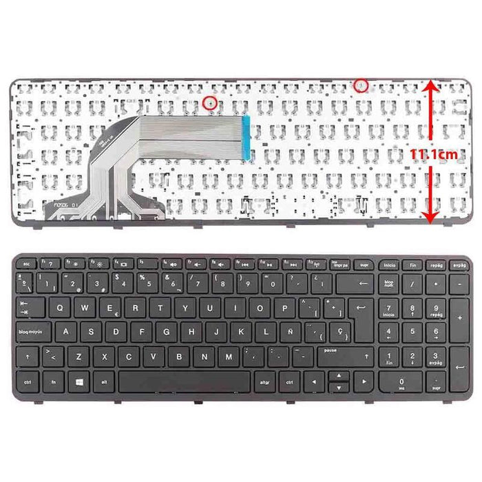 Teclado Para Portátil Hp 350 G1 355 G2 Negro