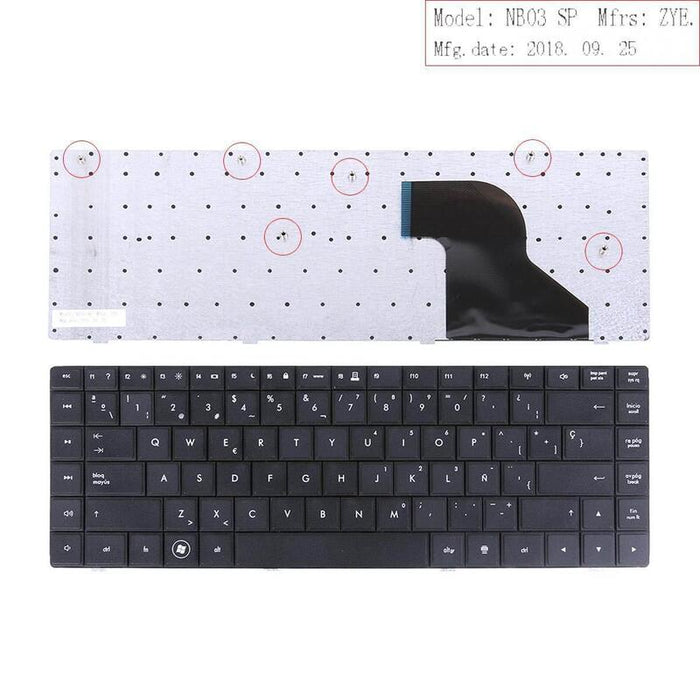 Teclado Para Portátil Hp 606129-081 606129-071 606129-071 (Intro Pequeño)