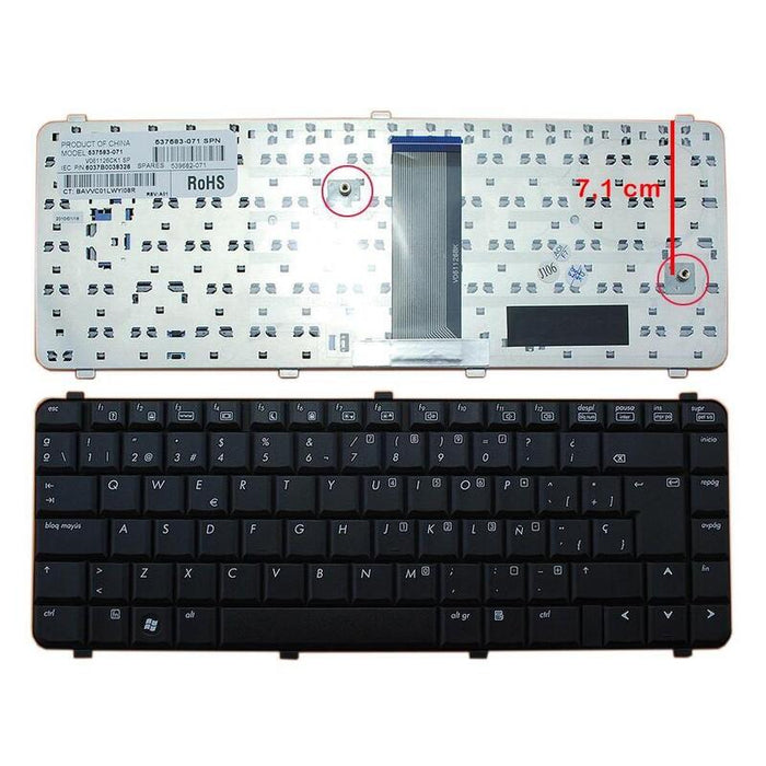 Teclado Para Portátil Hp Compaq 510 511 515 516 610 615 537583-071