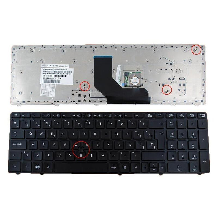 Teclado Para Portátil Hp Elitebook 8560p Negro