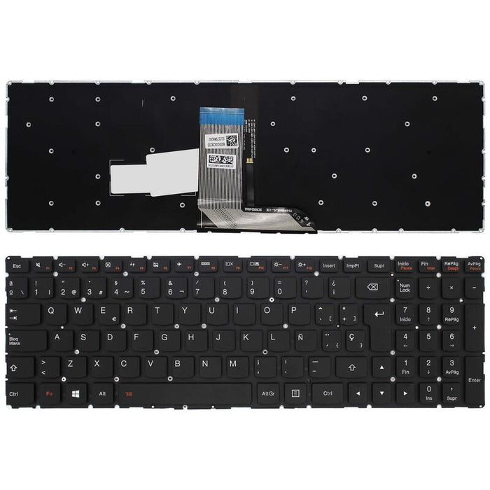 Teclado Para Portátil Lenovo Ideapad Yoga 700 15isk Negro Retroiluminado