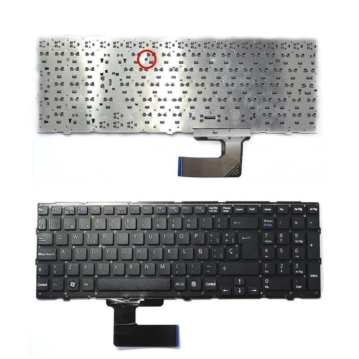 Teclado Para Portátil Sony Vaio Vpc-Eh3e0e Vpc-Eh3q1e Vpc-Eh3j1e Vpc-Eh3c0e Negro
