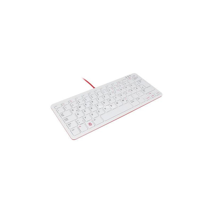 Teclado Raspberry Pi Oficial De La Fundación Raspberry Pi Blanco/Rojo, Diseño De, Incl. Rb-Tasta01w