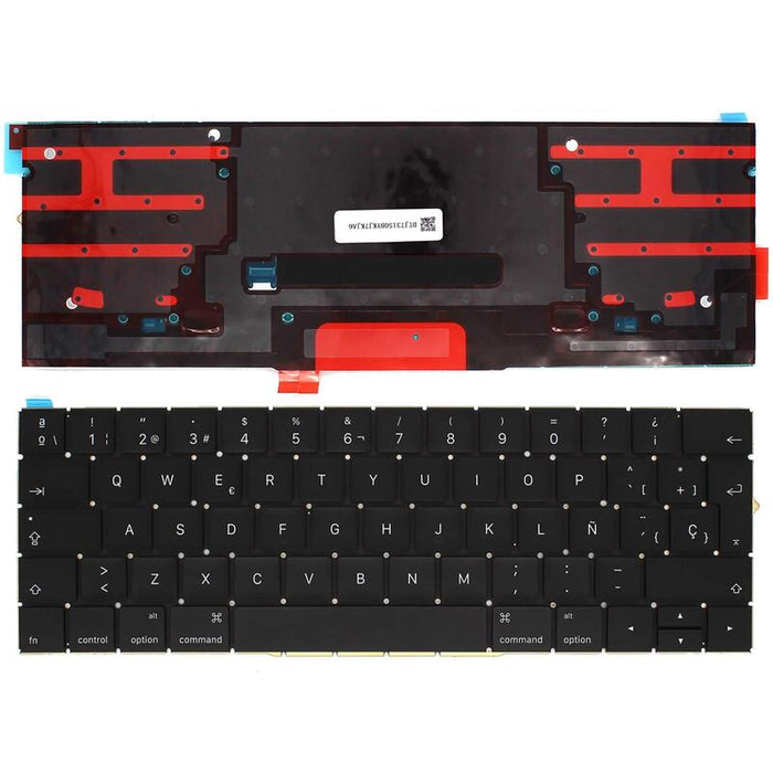 Teclado Retroiluminado Para Portátil Apple Macbook Pro A1707 15" Negro