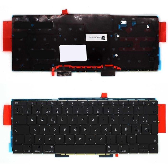Teclado Retroiluminado Para Portátil Apple Macbook Pro A1708 13.3" Negro