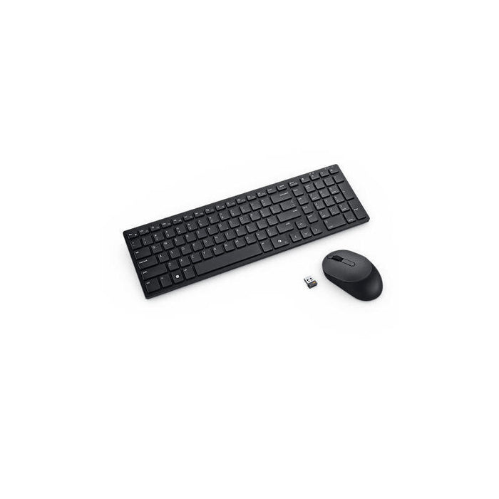 Teclado Y Ratón Dell Silent Keyboard And Mouse Km555  Inalámbrico 2.4 Ghz Bluetooth 5.1 Qwerty Español Negro Con 3 Años Del Servicio Next Business Day Advanced Exchange