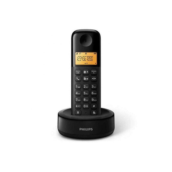 Teléfono Inalámbrico Philips D1601b 34 Negro