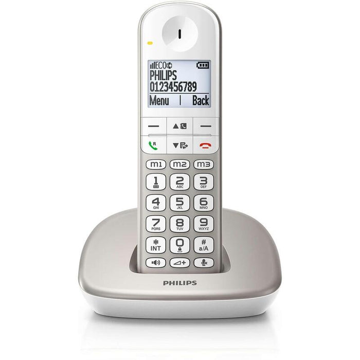 Teléfono Inalámbrico Philips Xl4901s 23 Plata Y Blanco