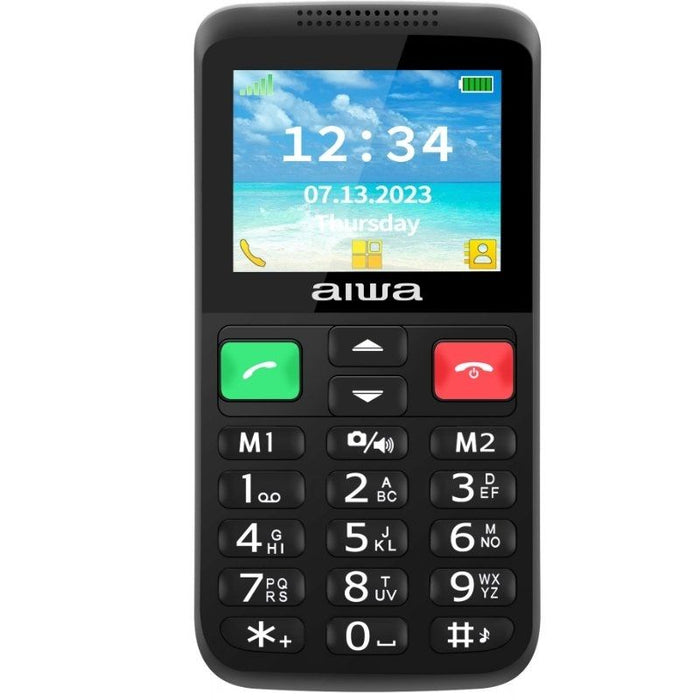 Teléfono Móvil Aiwa Fph-S200-2g Para Personas Mayores Negro