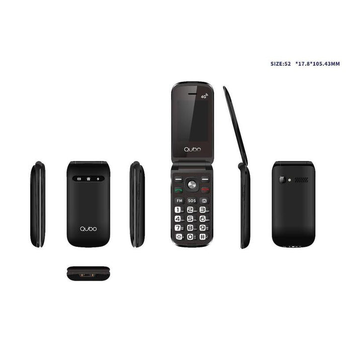 Teléfono Qubo X-209 2,4 4g Negro