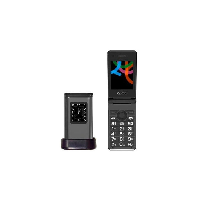 Telefono Qubo X-28bkc Negro 2,8"+1,77" Base