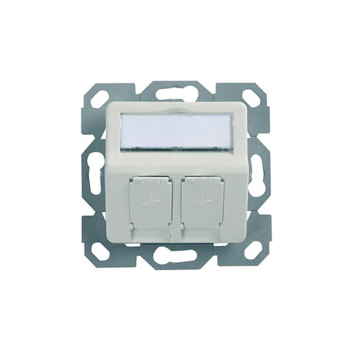 Telegärtner Amj-S 2 Puertos 30 ° Up / 50 Blanco Alpino