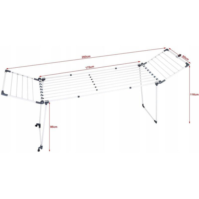 Tendedero  De Ropa Promis Monza, Extensible + 2 Alas Grandes