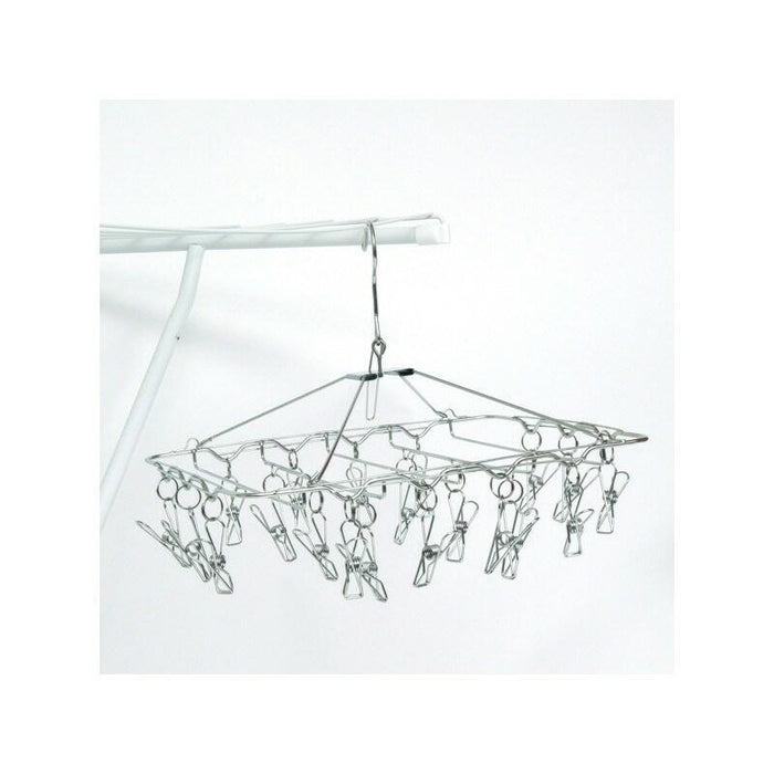 Tendedero  Msv 3700703983484 Secadora  Colgante Con Pinzas Gris