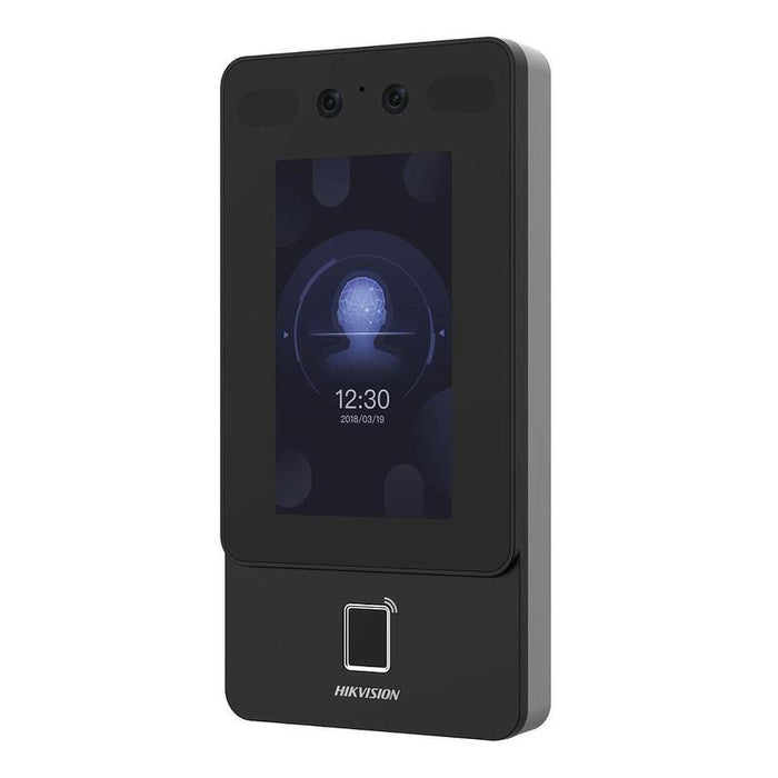 Terminal De Acceso Gran Angular 2mp Reconocimiento Facial Huella Dactilar Tarjeta Mifare Lcd Value Hikvision