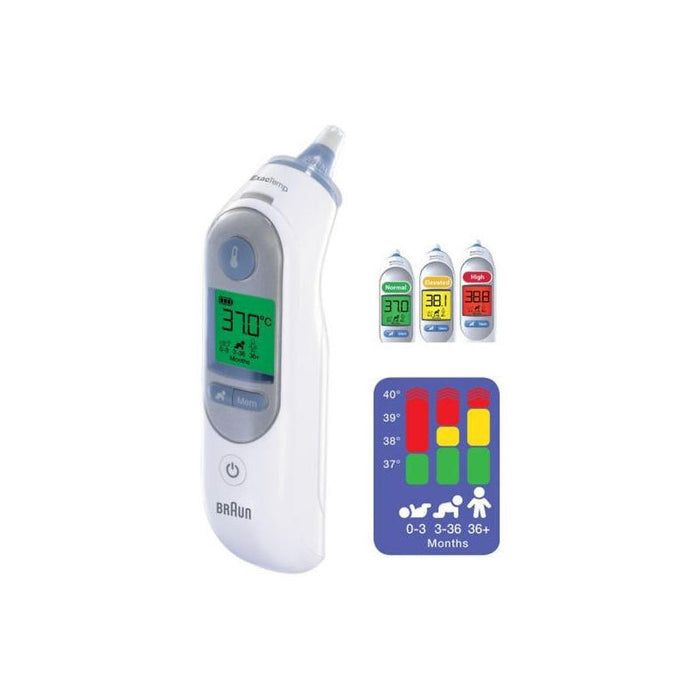 Termómetro Infrarrojo Braun Thermoscan 7 Teledetección Blanco Oído