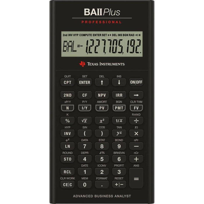 Texas Instruments Ba Ii Plus Professional