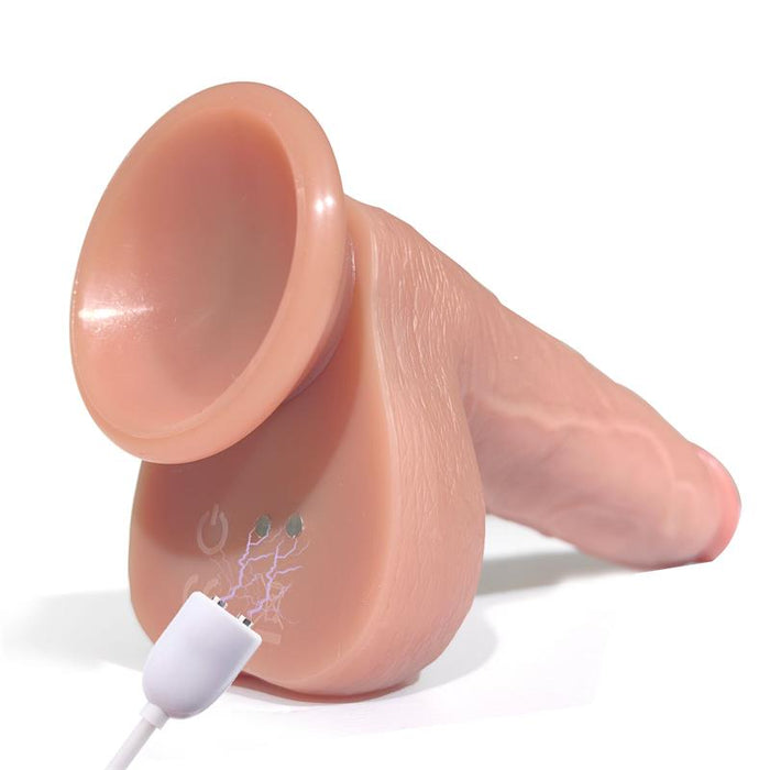 Tiberio Dildo Realista Turbo Shaking Con Thrusting, Rotación 360º Y Control Remoto Silicona Líquida