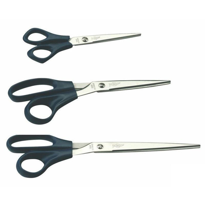 Faibo T2100 Tijera De Escritorio Y Manualidades Tijeras De Oficina Corte Recto Negro, Plata