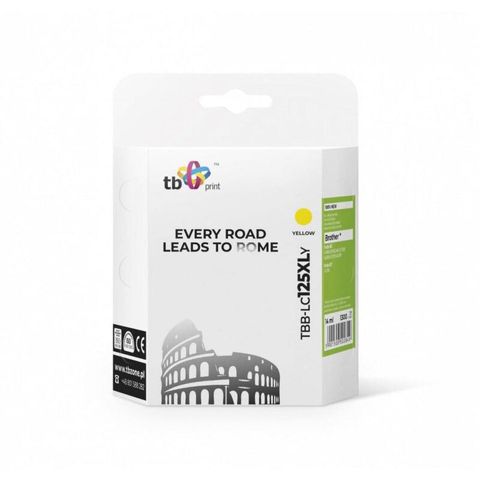 Tinta Compatible Para Brother Lc125xl Tbb-Lc125xly Ye