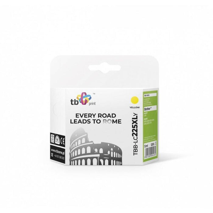 Tinta Compatible Para Brother Lc125xl Tbb-Lc225xly Ye