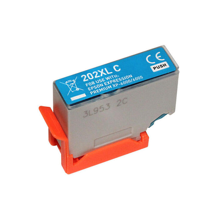 Tinta Generica Para Epson T02h2/T02f2 Cyan    (202xl)  C13t02h24010/C13t02f24010