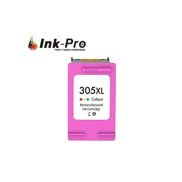 Tinta Inkpro Hp N305 Xl Color Remanufacturado (Eu) 18ml 370 Pag. (Muestra El Nivel De Tinta)